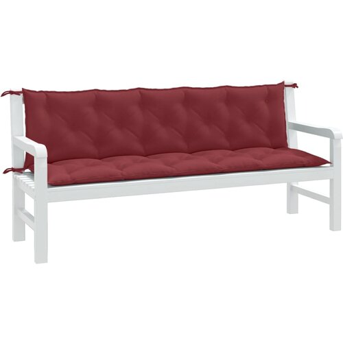 vidaXL Jastuci za vrtnu klupu 2 kom Crvena vina 180x50x7 cm tkanina Cijene