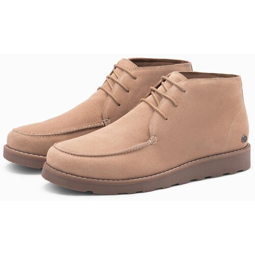 Ombre Men&amp;#039;s eco leather shoes with insulated high upper - black Slike