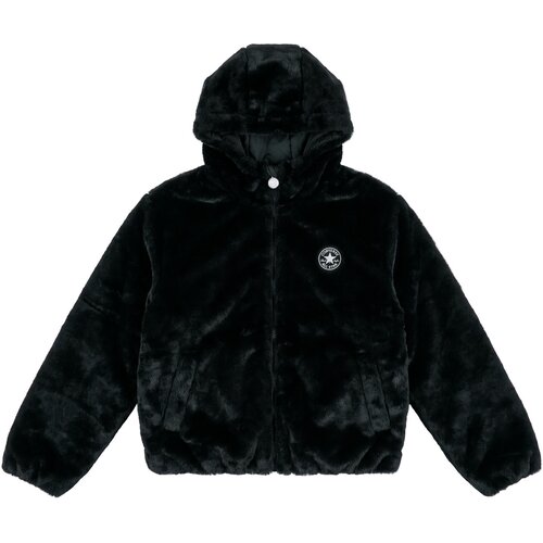 Converse HOODED FAUX FUR JACKET Crna Slike