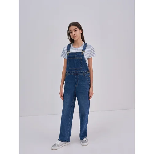 Big Star Woman's Overall Trousers 190031 Denim