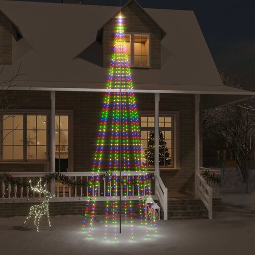 vidaXL Novoletna jelka iz 732 pisanih LED lučk 500 cm Cene