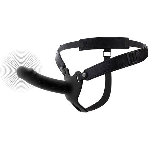 Hidden Desire Inferno Vibrating Silicone Hollow Penis Strap-On with Remote 16cm Black Slike
