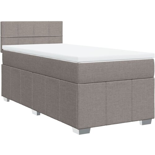 vidaXL Krevet s oprugama i madracem smeđesivi 80x200 cm od tkanine Cijene
