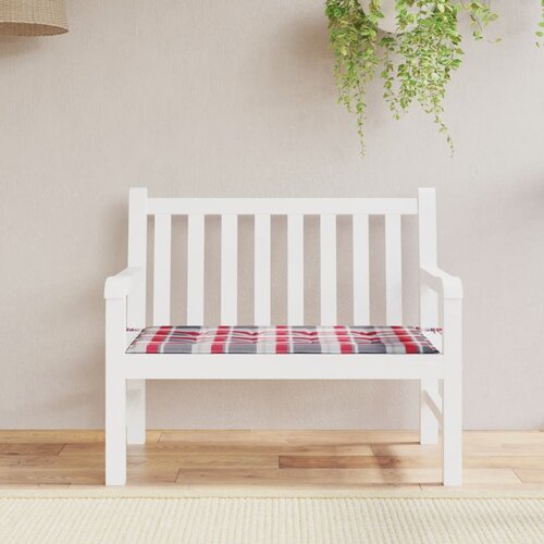  Jastuk za vrtnu klupu crveni karirani 100x50x3cm tkanina Oxford Cijene