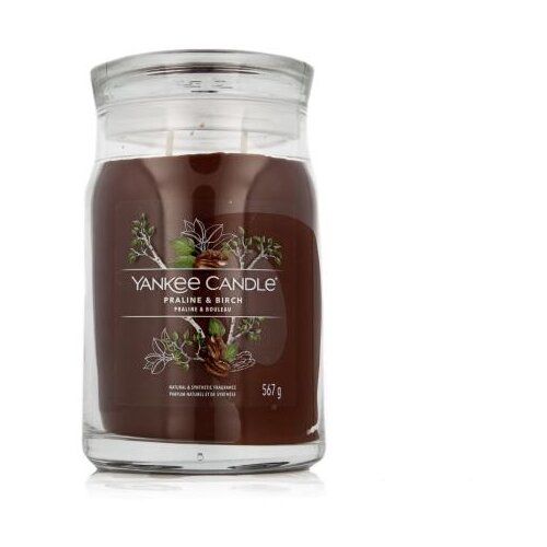 Yankee Candle Signature Praline &amp;amp; Birch 567 g di&amp;scaron;eča svečka Slike