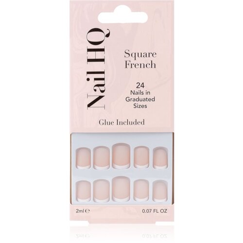 Nail HQ Square French umetni nohti 24 kos Cene
