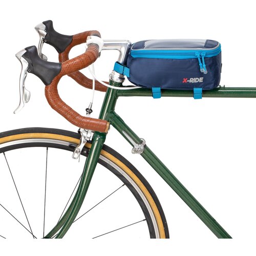 Semiline Unisex's Bicycle Frame Bag A3013-2 Navy Blue Slike