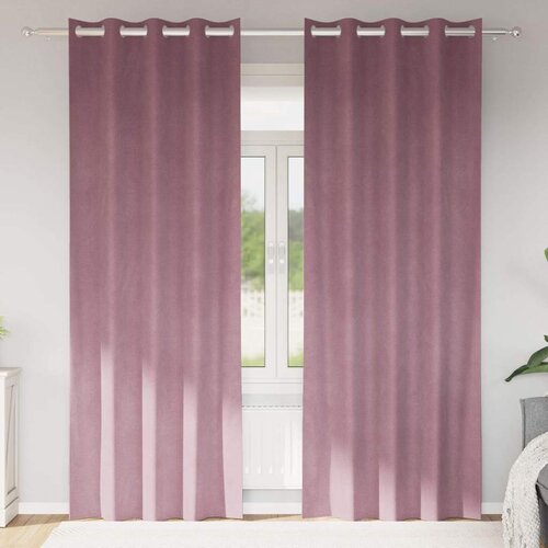  Zavjese za zamračivanje 2 pcs Tamno ružičasta 140 x 260 cm Cijene
