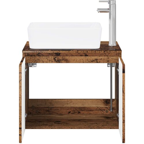  Set namje&amp;scaron;taja za kupaonicu Staro drvo Konstruirano drvo Smeđa 62,5 x 44,5 x 50 cm Slike