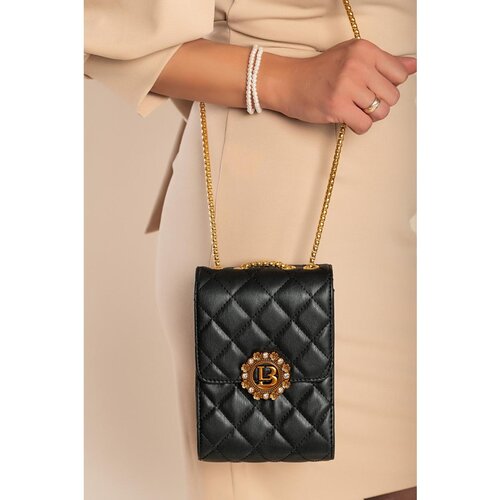 Fenzy Elegantna Mala Torbica Sa Prošivenim Detaljem, Crna Cijene