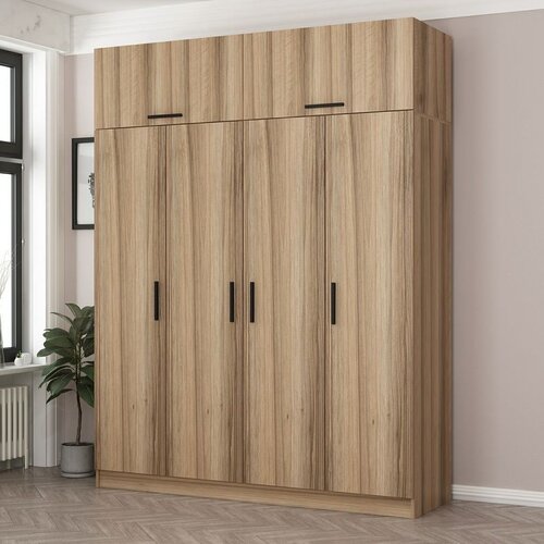Hanah home Ormar Kale-7518, 180x235x52 cm, Smeđa Cene
