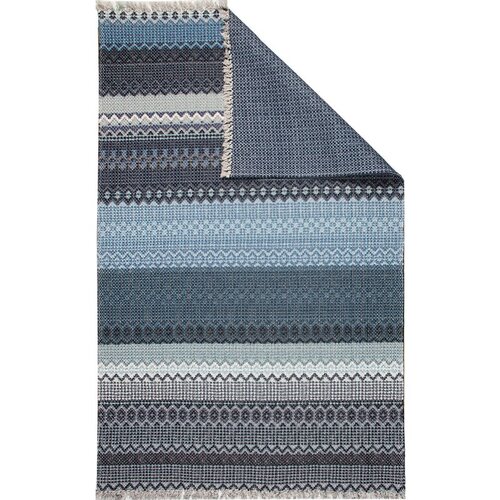 Conceptum Hypnose bd 04 - grey, marine multicolor hall carpet (80 x 150) Cene