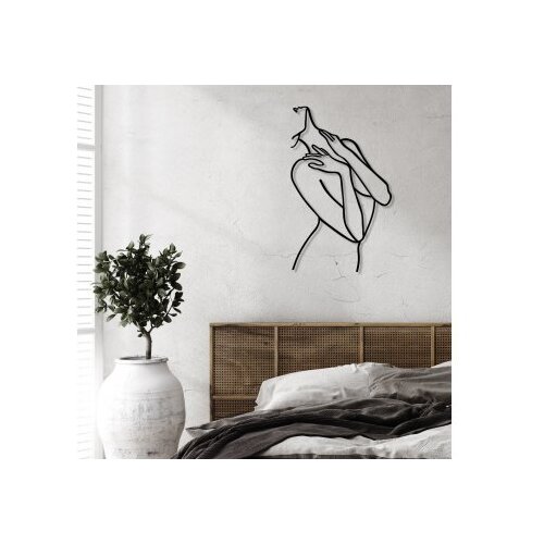 Wallity metalni ukras za zid woman lines Slike