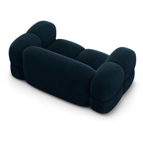 Cosmopolitan Design Temno modra žametna sedežna garnitura 180 cm Loretto &amp;ndash; Slike