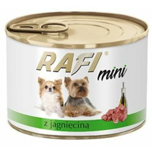 Rafi mokra hrana za pse z jagnjetino Mini, 185g