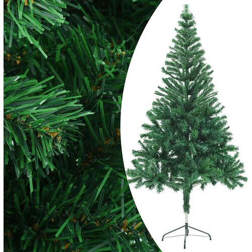  Umjetno osvijetljeno božićno drvce s kuglicama 150 cm 380 grana Slike