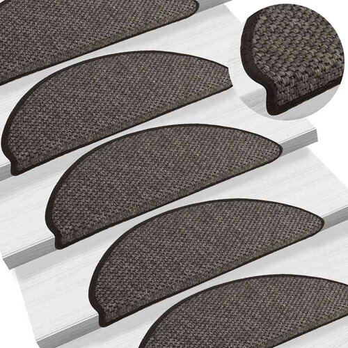 VidaXL Samoljepljivi otirači za stepenice 30 kom 65x21x4 cm antracit Slike