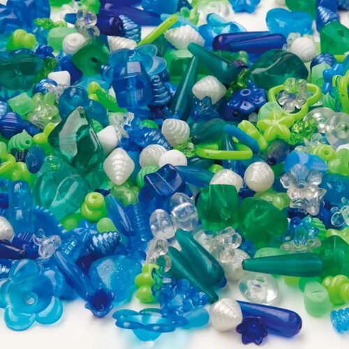 Playbox Set plastičnih perli za kuhanje, 1000 komada u plavoj i zelenoj boji. Cene