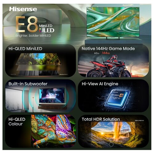 Hisense 65 inča 65E8S ULED MiniLED 4K UHD Smart TV Cene