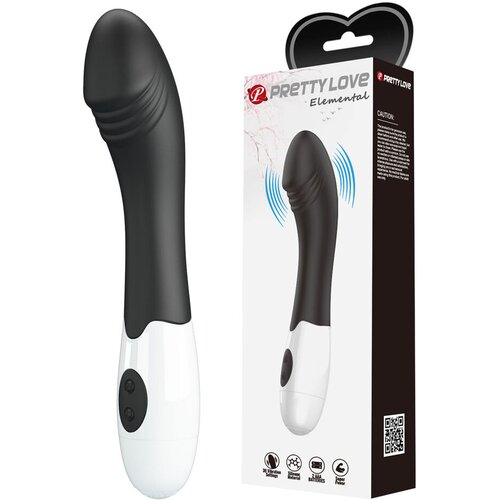  Vibrator Elemental, 19cm, Crni Slike