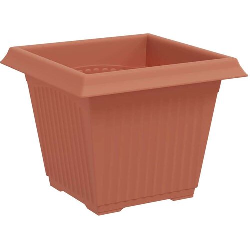  Kvadratna saksija za cvijeće 6 pcs Crvena cigla 33 x 33 x 26 cm - Crvena cigla 33 x 33 x 26 cm 6 Slike