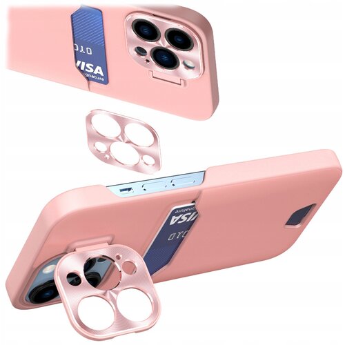 HURTEL USNJENA STOJEČA OVITEK ZA IPHONE 14 PRO MAX ROZA, (21896471) Cene