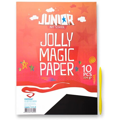 Junior jolly Magic Paper, papir magični, A4, 270g, 10K, odaberite nijansu Duga Slike