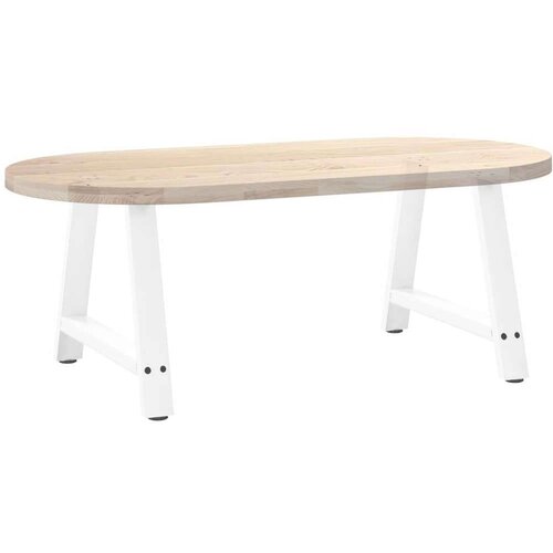  Noge za stolić u obliku slova A 2 kom bijele 60x(42-43) cm Slike