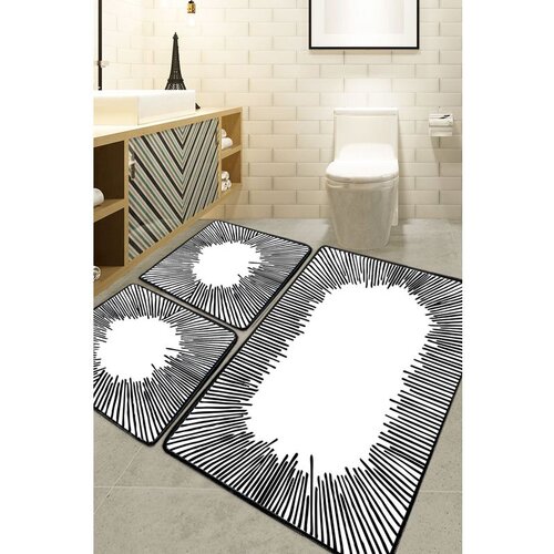  Somber - Ecru Ecru Bathmat Set (3 Pieces) Cene