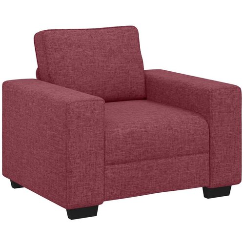  3-dijelni set sofa s jastucima, tkanina boje vina Slike