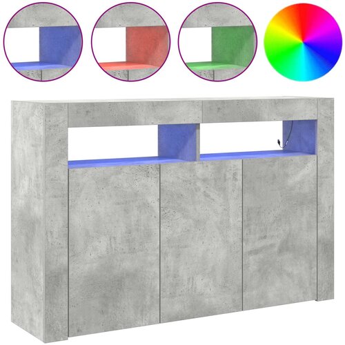  Kreveta Betonski sivi 116 x 30 x 75 cm Konstruirano drvo Slike