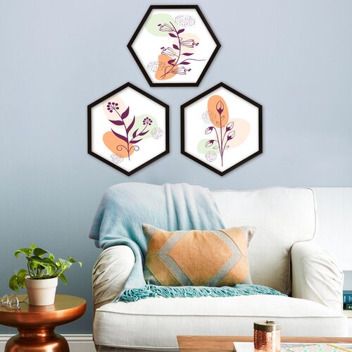 Wallity uramljena slika 6GEN022221, 35x35 cm, 3 dela Cene