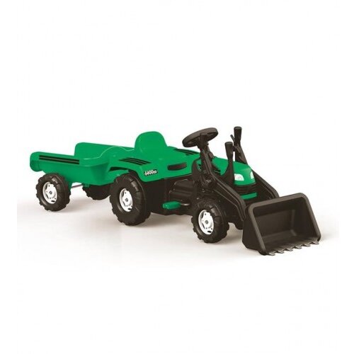 Dolu traktor sa kašikom i prikolicom 080486 Cene