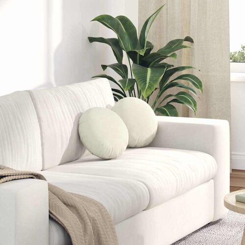  Jastučići za sjedenje 2 pcs Krema &Oslash;30 x 13 cm Bar&scaron;un Cene