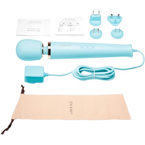 Le Wand Plug-In masažni vibrator , svetlo moder Slike