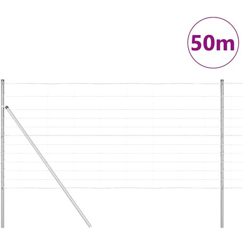  Temeljna zavarena žičana ograda 50 x 1,2 m Pocinčani čelik Slike
