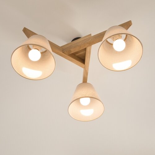  Plafonski luster ANTONIO 3xE14/40W/230V hrast Slike