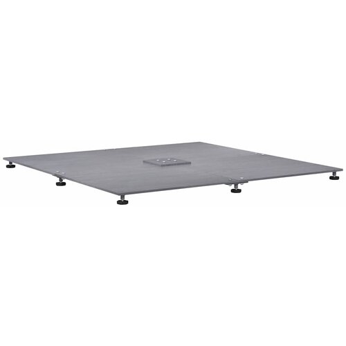  Baza za suncobran Tamno siva drvena estetika 100 x 100 x 4 cm Slike
