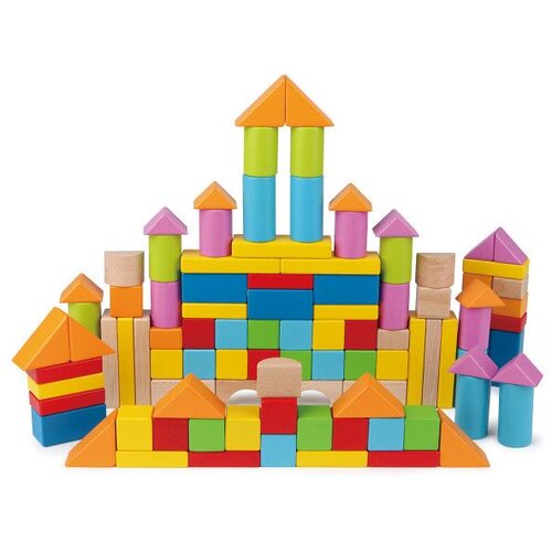 Hape Igračke Kocke Drvene 101 komad Slike