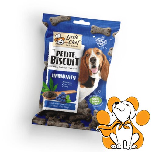 LITTLE CHEF PETIT biskvit Immunity 150g, Poslastica za pse za jačanje imuniteta Cene