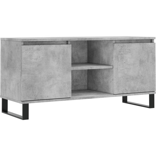 Maison Chic TV omarica - TV stojalo - Televizijska omarica betonsko siva 104x35x50 cm inženirski les, (21700010) Slike