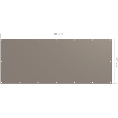  zastor smeđe-sivi 120 x 300 cm od tkanine Oxford Slike