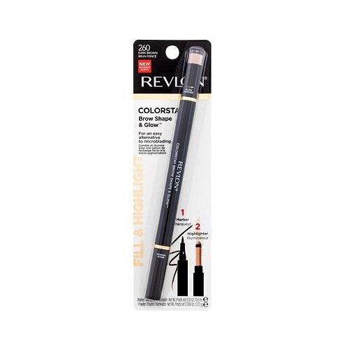 Revlon Colorstay™ Brow Shape & Glow marker za obrve s highlighter-om 0,83 g nijansa 260 Dark Brown za žene Cijene