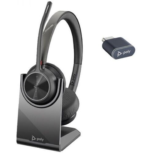 Poly slušalice Voyager 4320-M Microsoft Teams Certified Headset +BT700 dongle +Charging Stand Cene