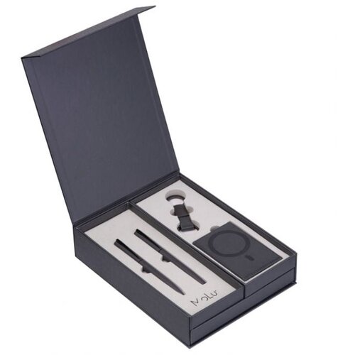  SET DARILO 2 KEMIJSKA OLOVKA PLUS KLJUČENKA PLUS OVITEK ZA KARTICE PLUS ZAPISNIK A5 MOLU 533077 TEMNO SIVA Cene