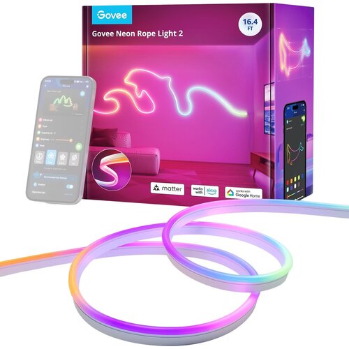 GOVEE Neon 2 MATTER 5m - RGBIC Studio luč Slike