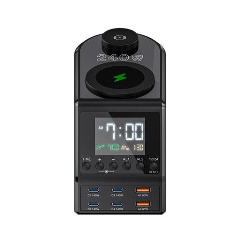 BlitzWolf BW-FW10 punjač i LED budilica 240 W Slike