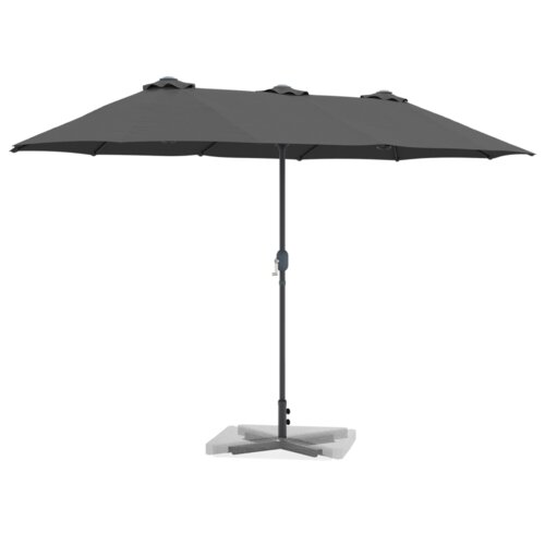  Vrtni suncobran Antracit 380 x 196 x 235 cm Slike