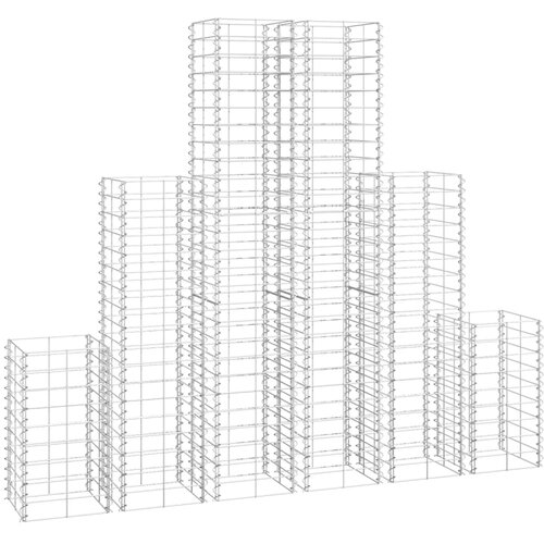 VidaXL Gabion 6 kosov pocinkana žica, (21151801) Slike