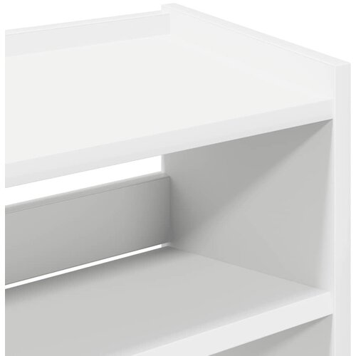  Stalak za cipele bijeli 60x25x62 cm od konstruiranog drva Slike
